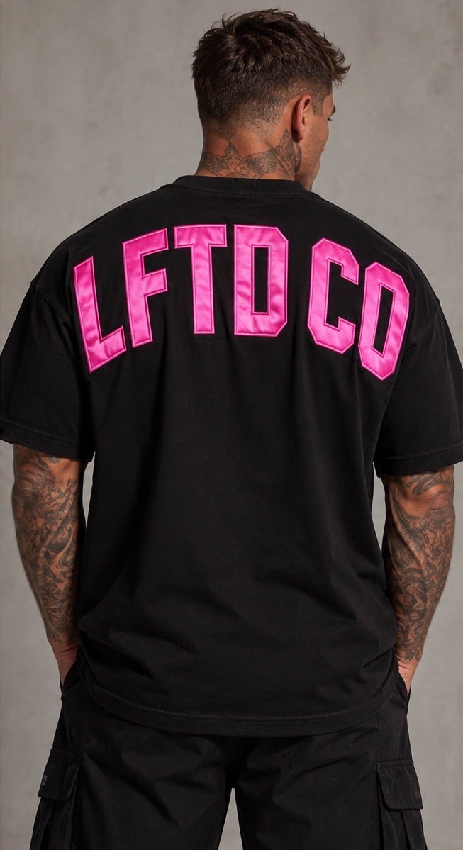 OG Luxe Tee – Black/Pink