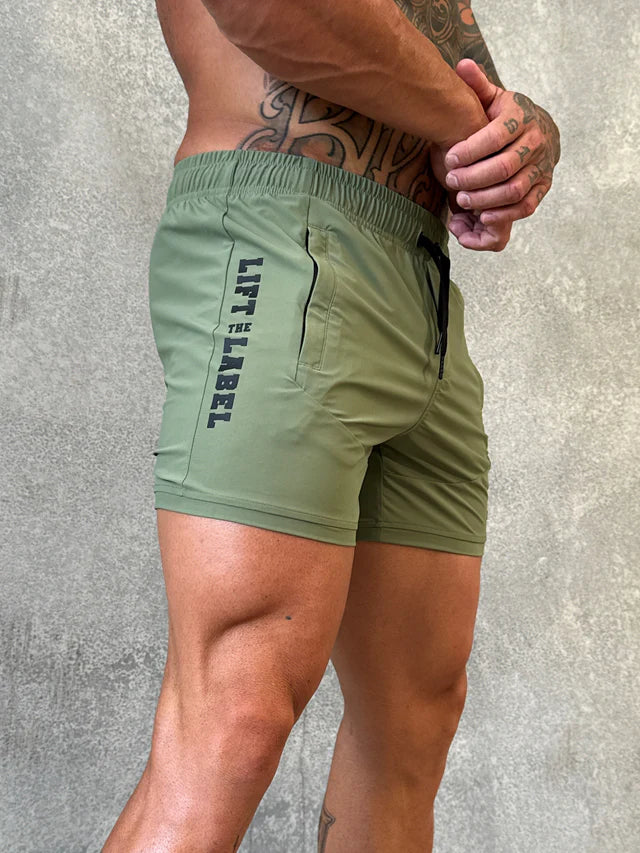 DELLA SQUAT SHORT - KHAKI