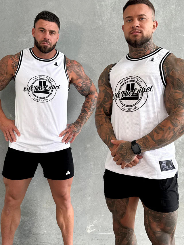 VARSITY JERSEY TANK - WHT
