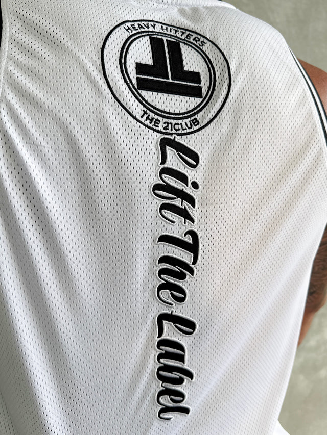 VARSITY JERSEY TANK - WHT