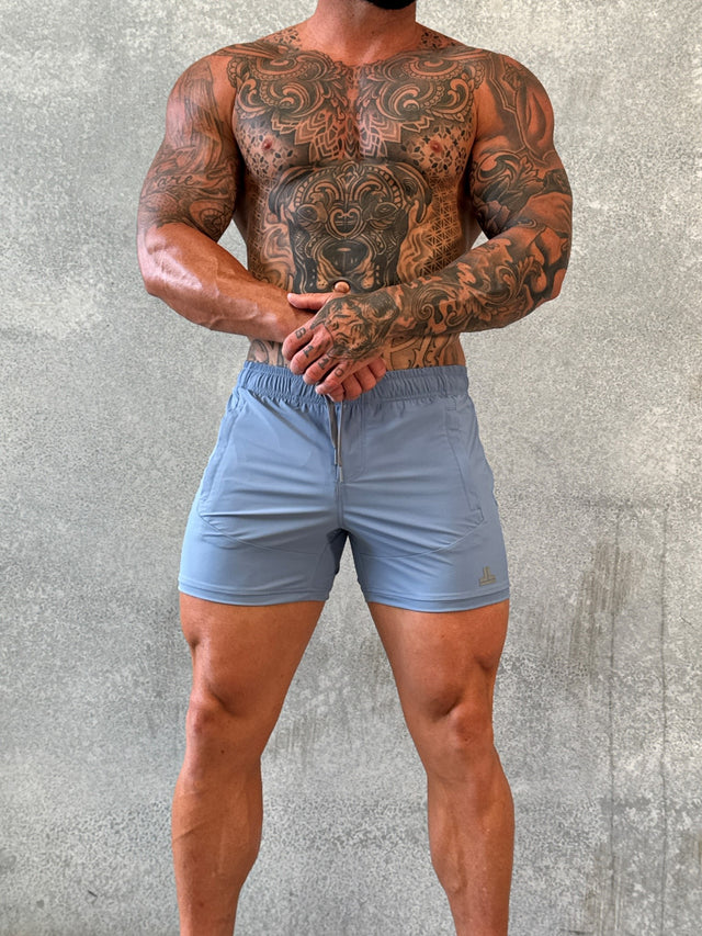 DELLA SQUAT SHORT - BLUE