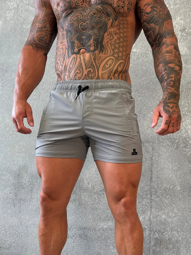 DELLA SQUAT SHORTS - GREY