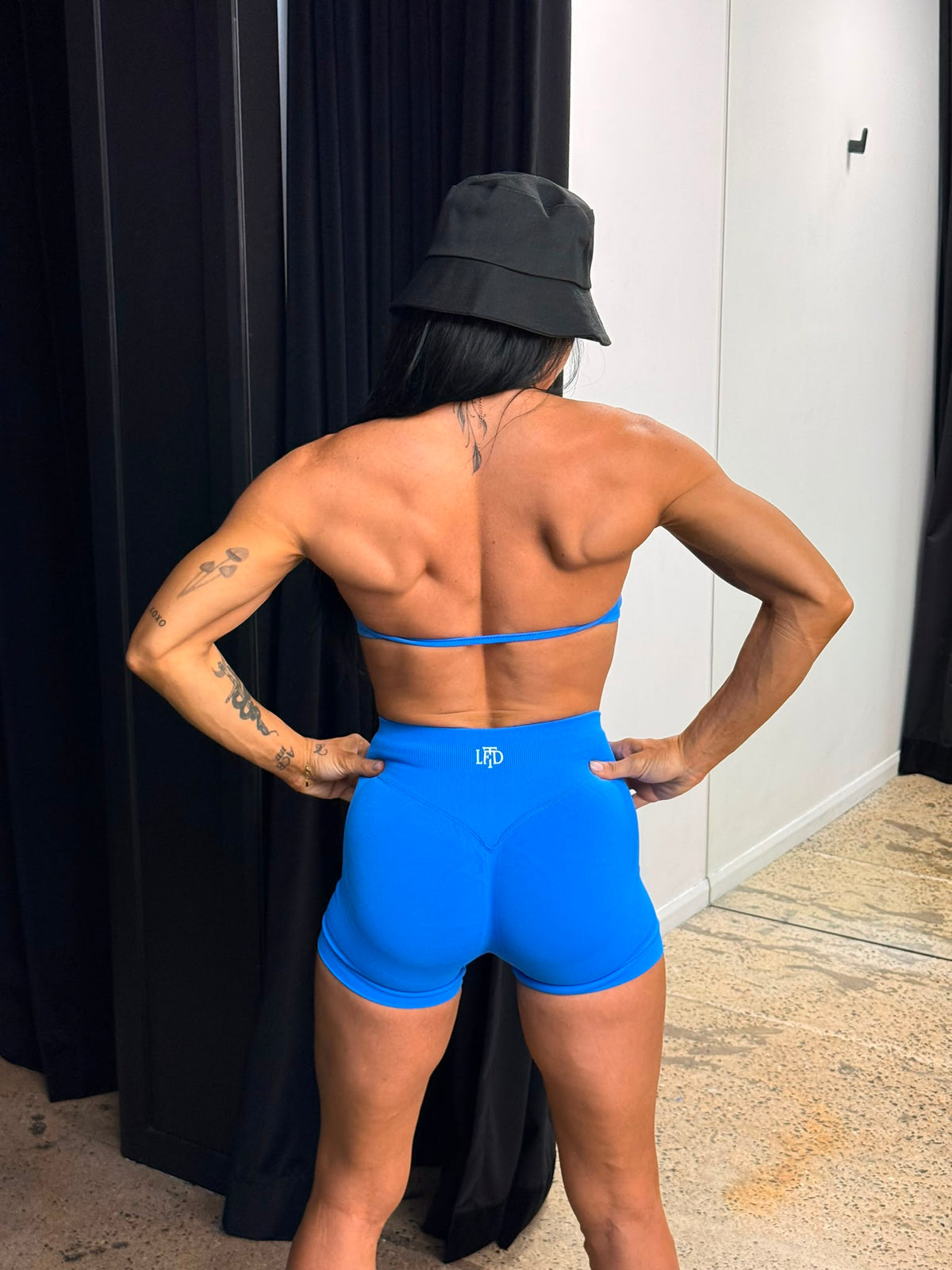 LFTD BASICS BOOTY SHORTS- ELECTRIC BLUE