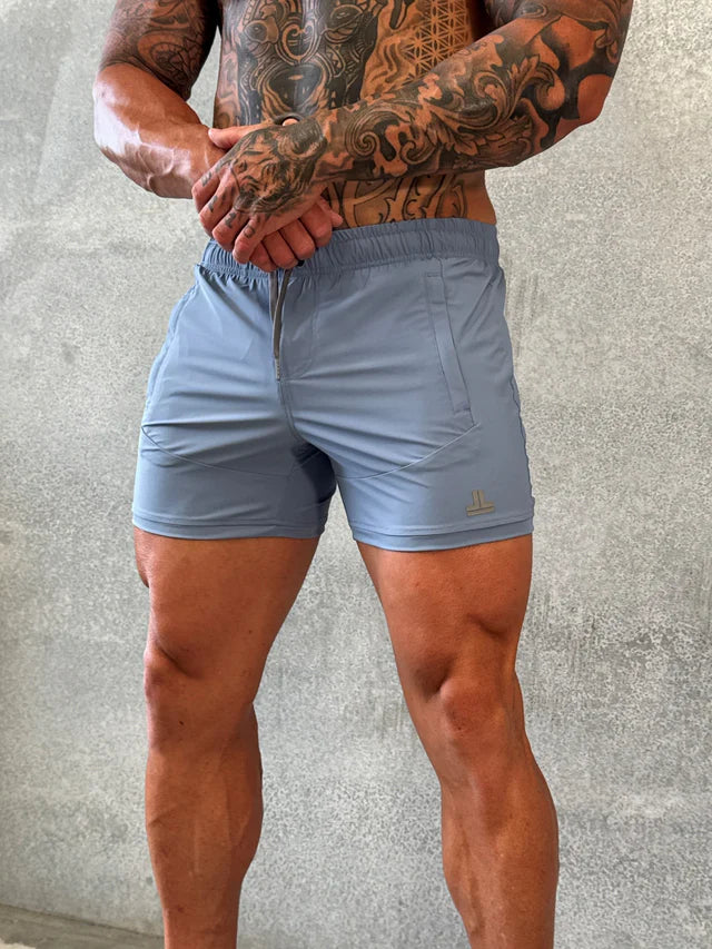 DELLA SQUAT SHORT - BLUE