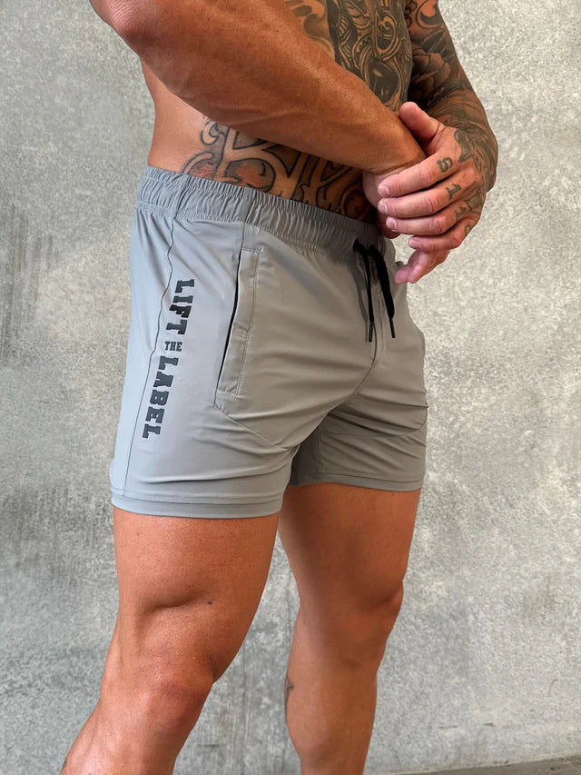 DELLA SQUAT SHORTS - GREY