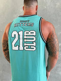 COLLEGE LOGO JERSEY TANK - TEAL