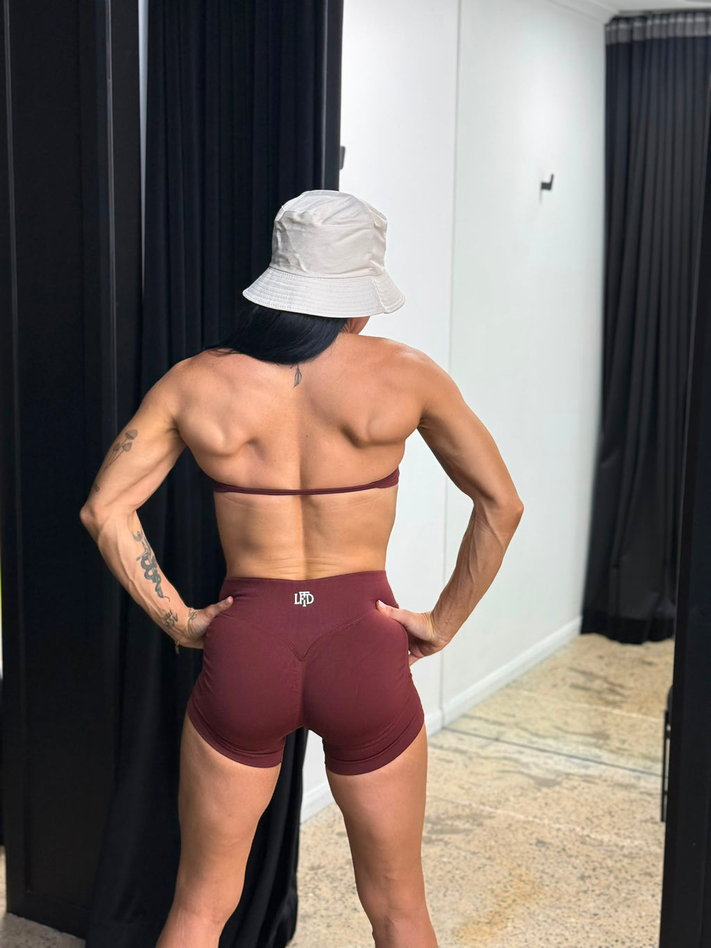 LFTD BASICS BOOTY SHORTS- CHOCOLATE BROWN