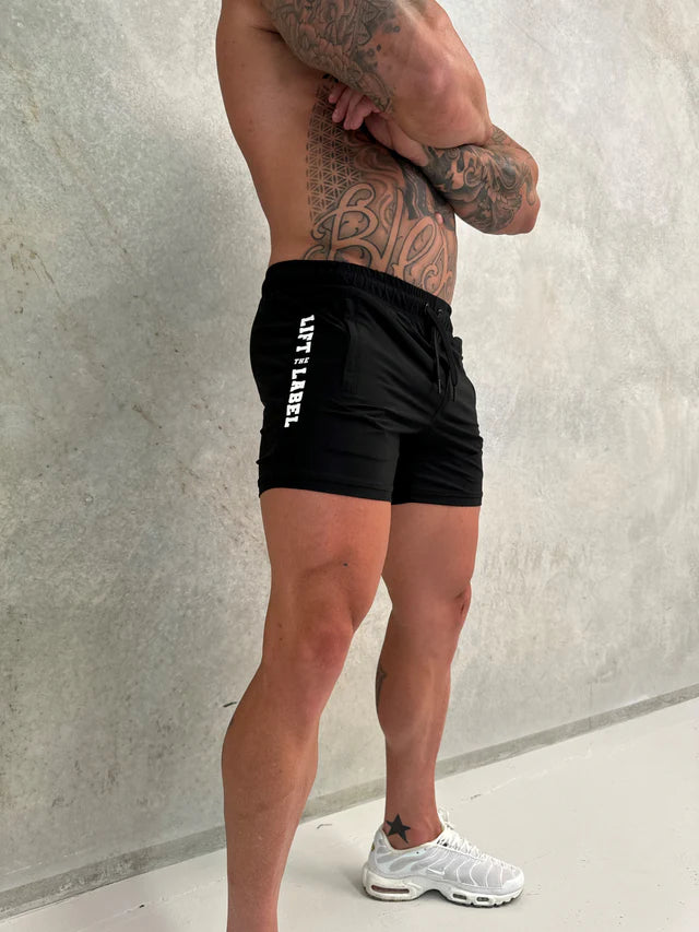 DELLA SQUAT SHORTS - BLACK/WHITE