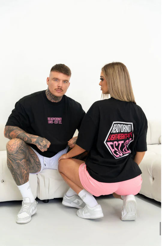 LWD OVERSIZED TEE - BLK