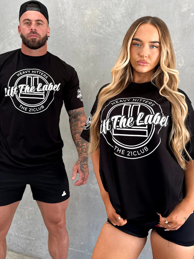 VARSITY TEE - BLK W WHITE LOGO