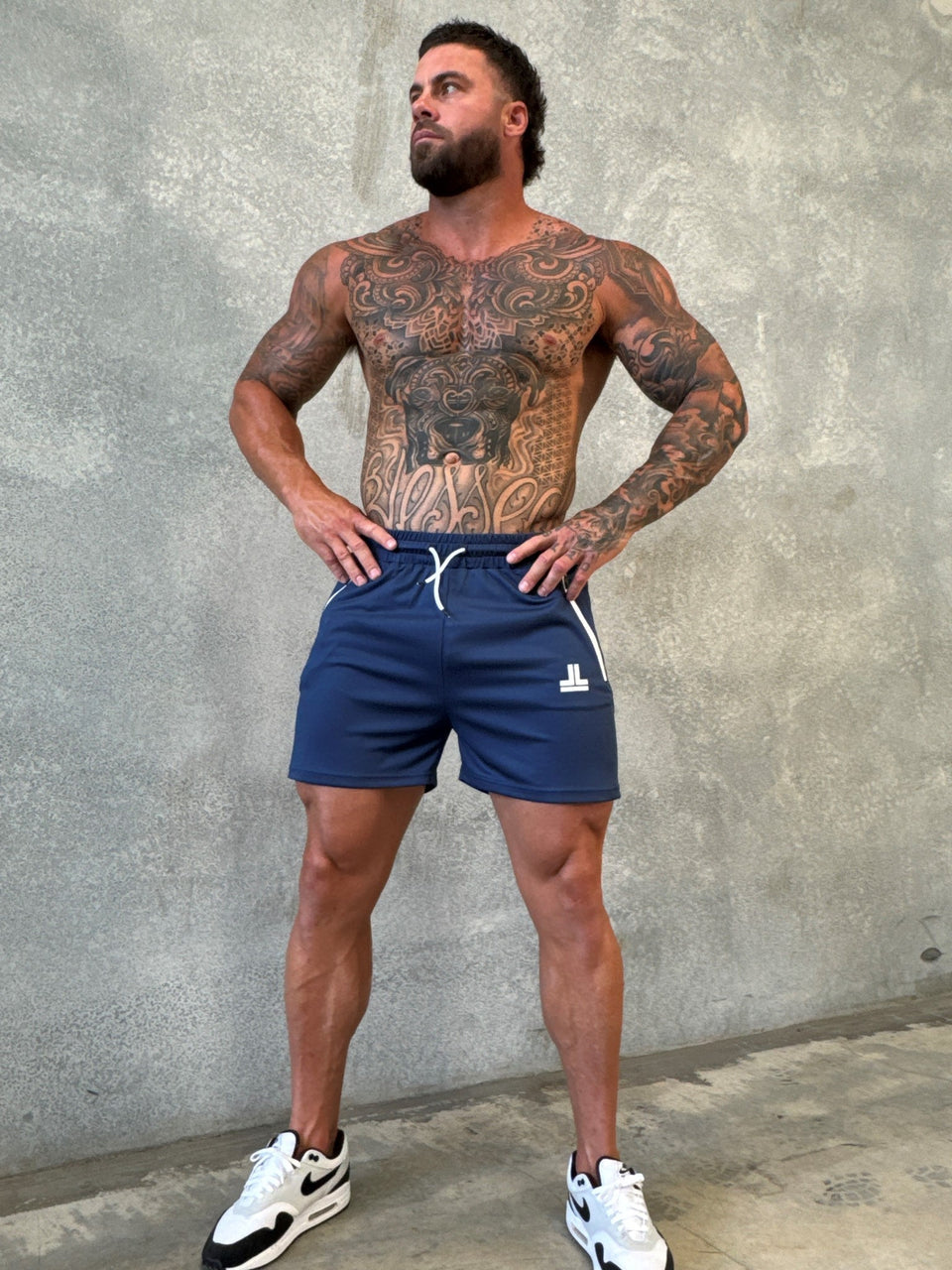 GAME ON SHORTS - NAVY BLUE