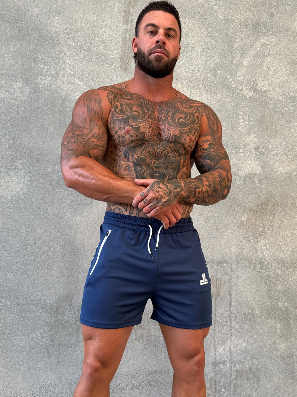 GAME ON SHORTS - NAVY BLUE