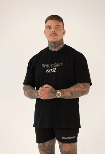 THE ESSENTIAL 1.1 OVERSIZED TEE - BLACK