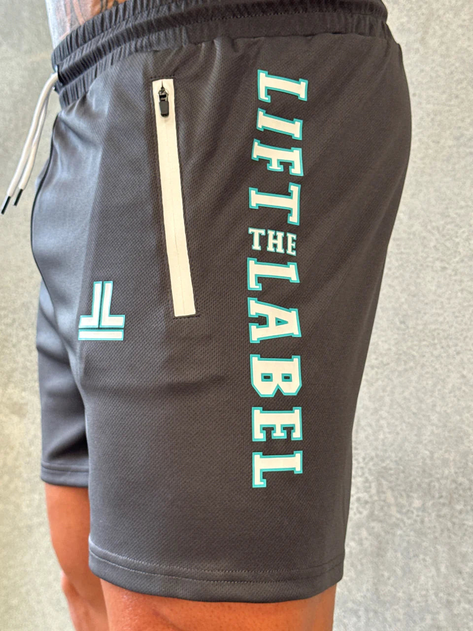 GAME ON SHORTS - GRY/BLU