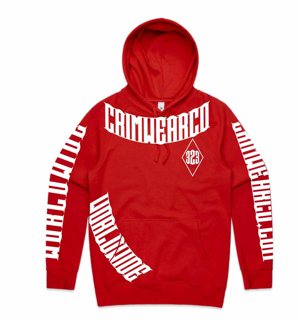 CRIMWEAR RED HOODIE