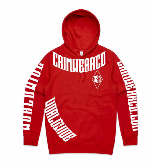 CRIMWEAR RED HOODIE