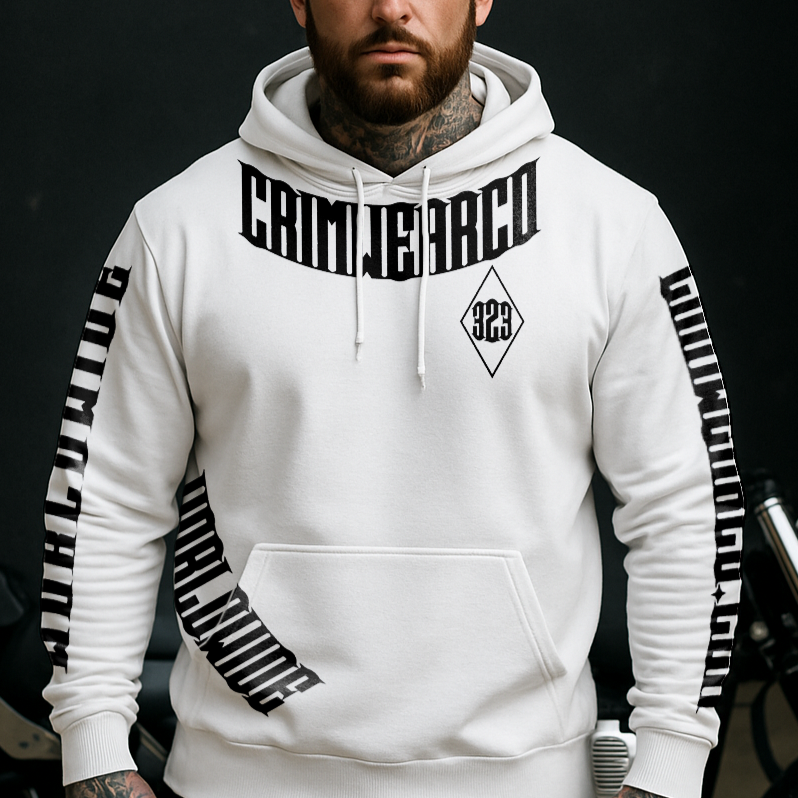 CRIMWEAR WHITE HOODIE