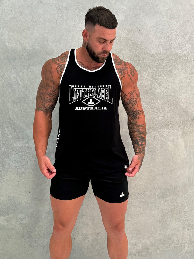 HOME T-BACK - BLK/WHT