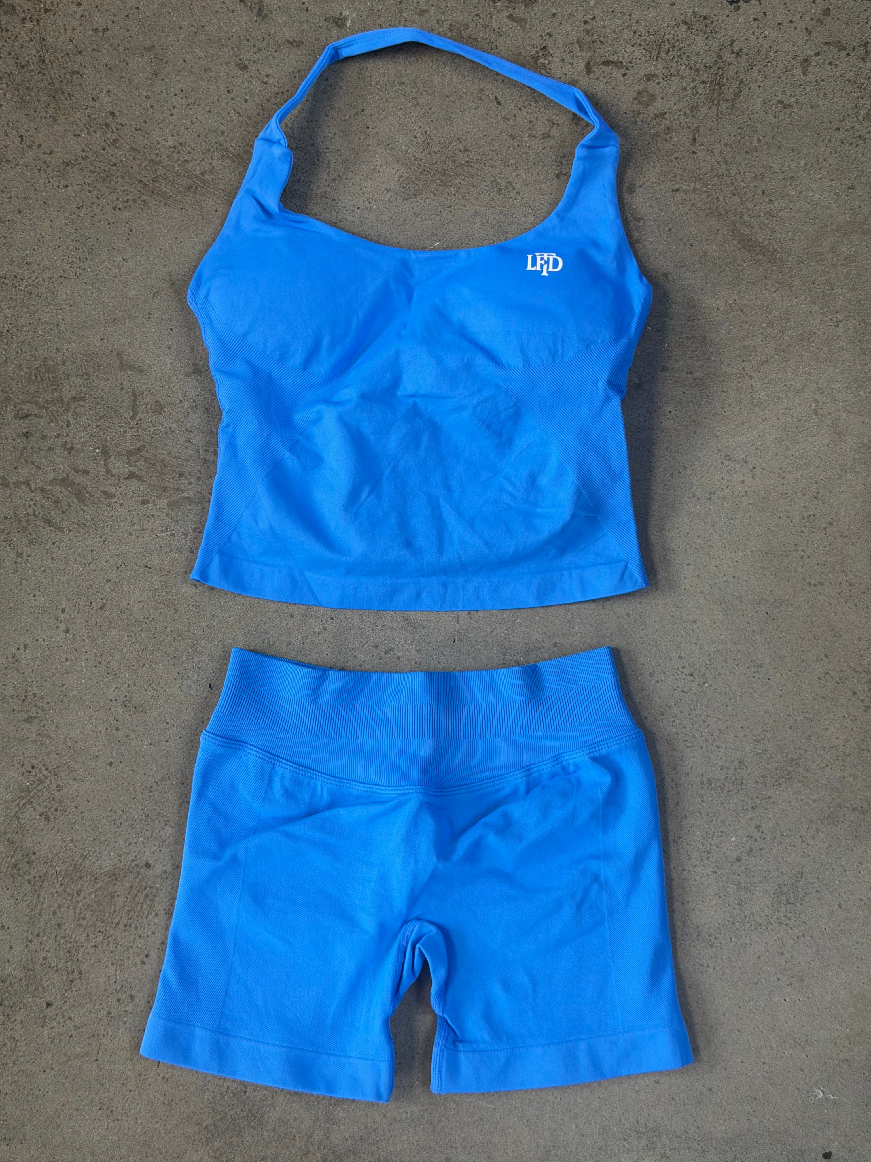 Core Halter Singlet – Cobalt Blue | Women's Gym Singlet