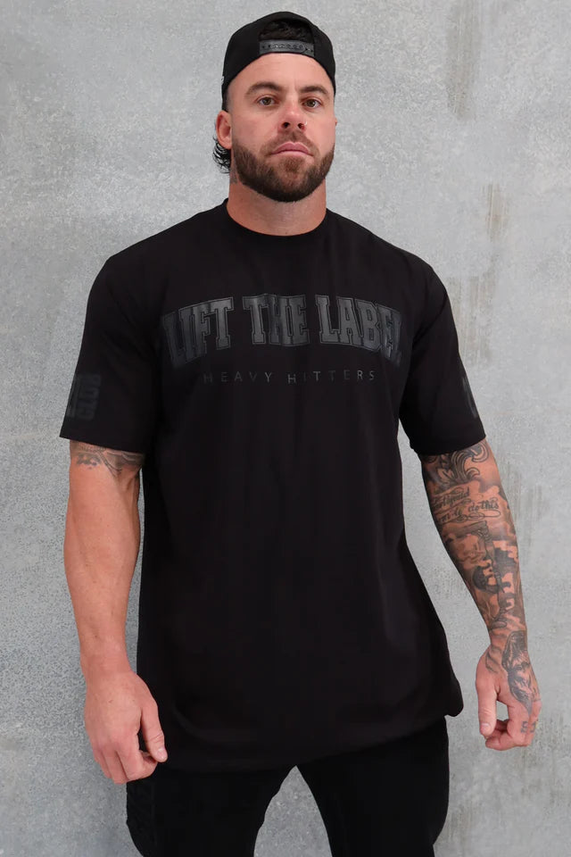 COLLEGE TEE - BLACK