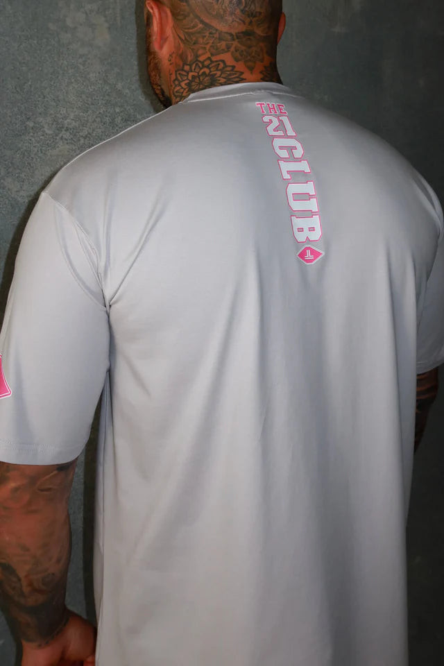 HOME TEE - GREY/PINK