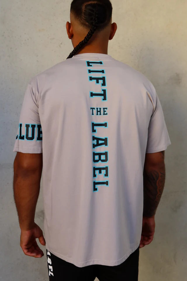 TEAM HITTER TEE - GRY/BLUE