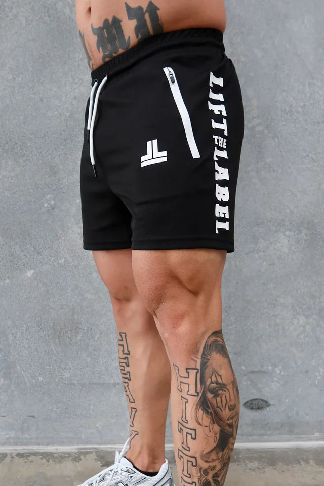 GAME ON SHORTS - BLK/WHT