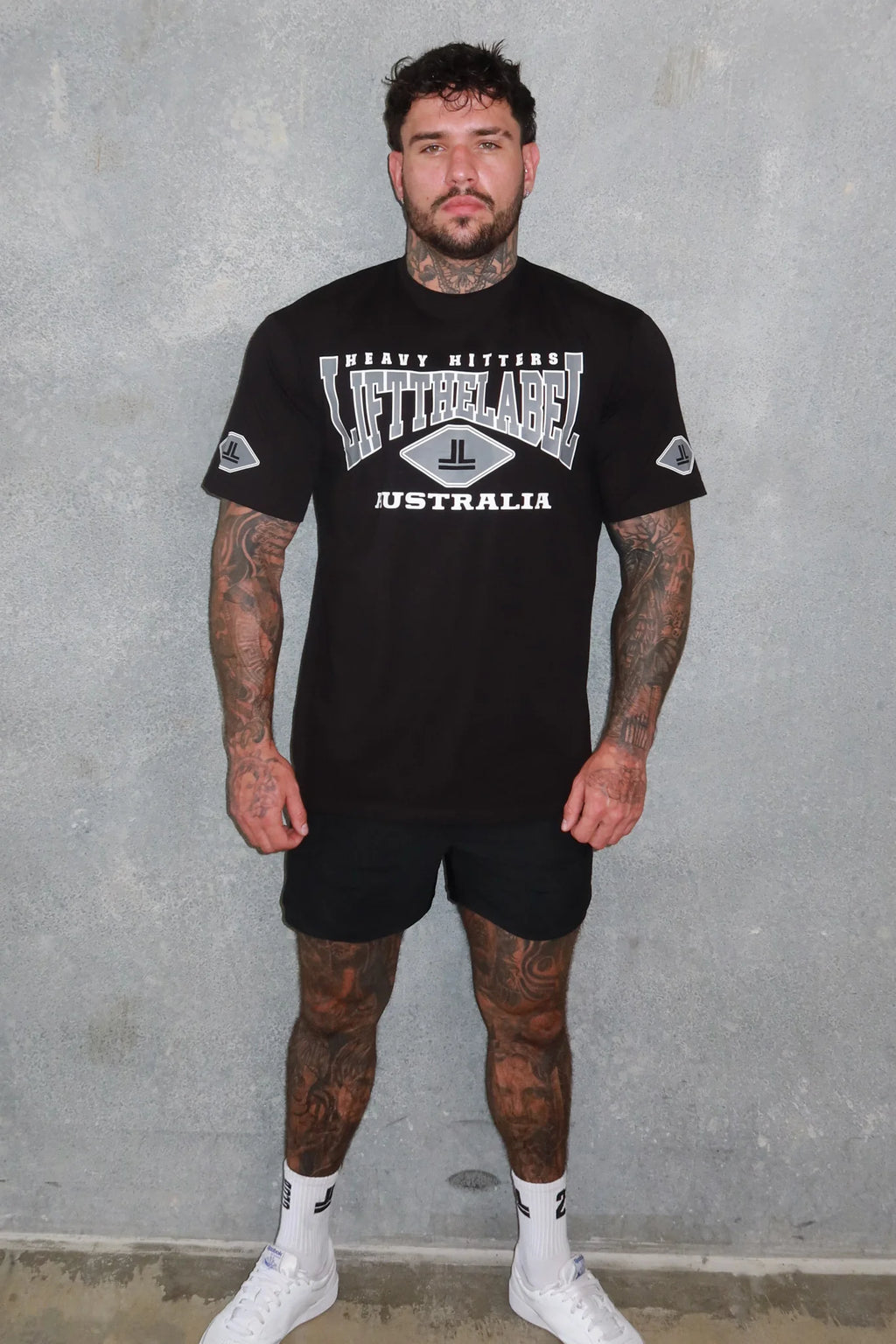 HOME TEE- BLACK/GREY