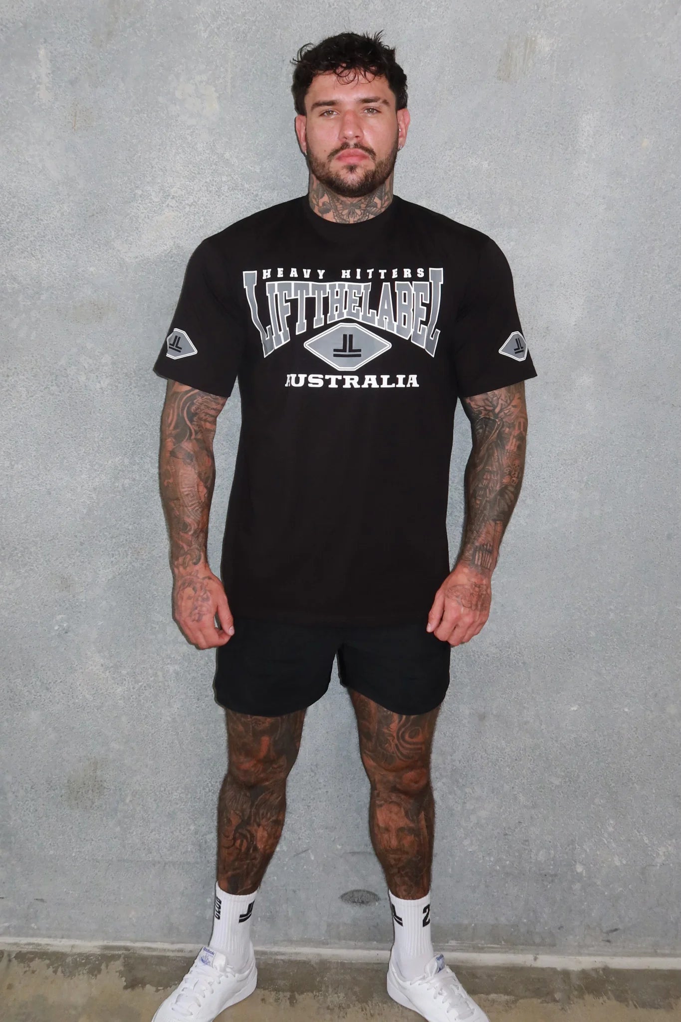 HOME TEE- BLACK/GREY