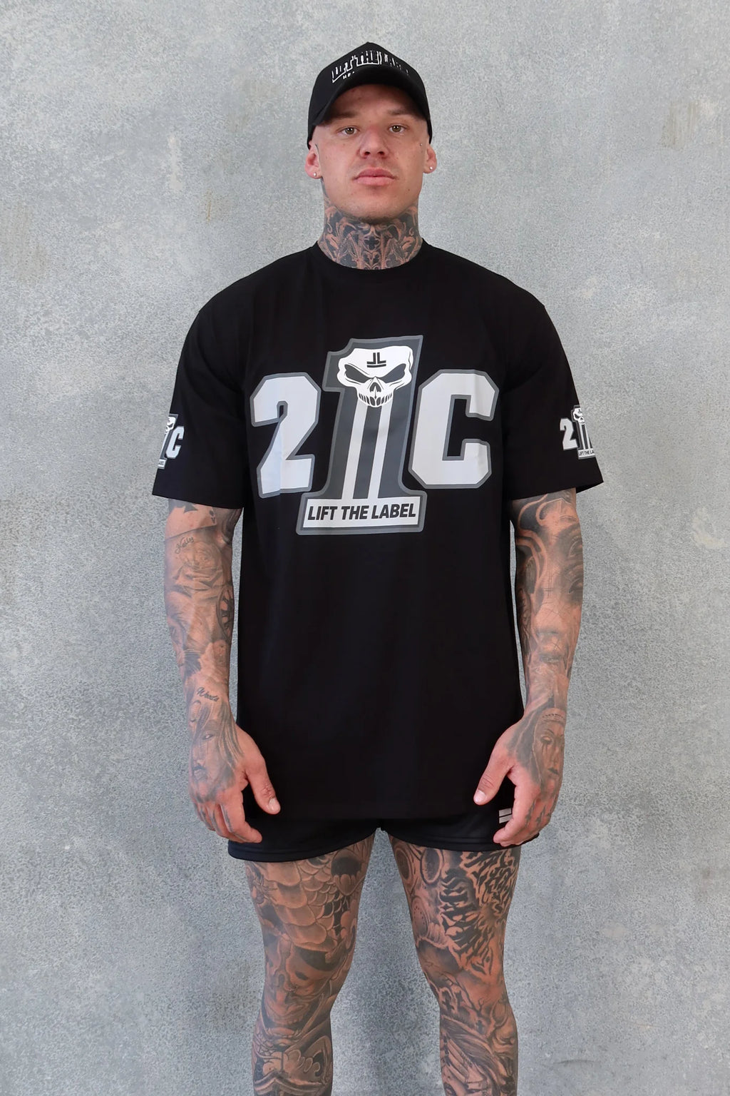 21C TEE BLACK/GREY