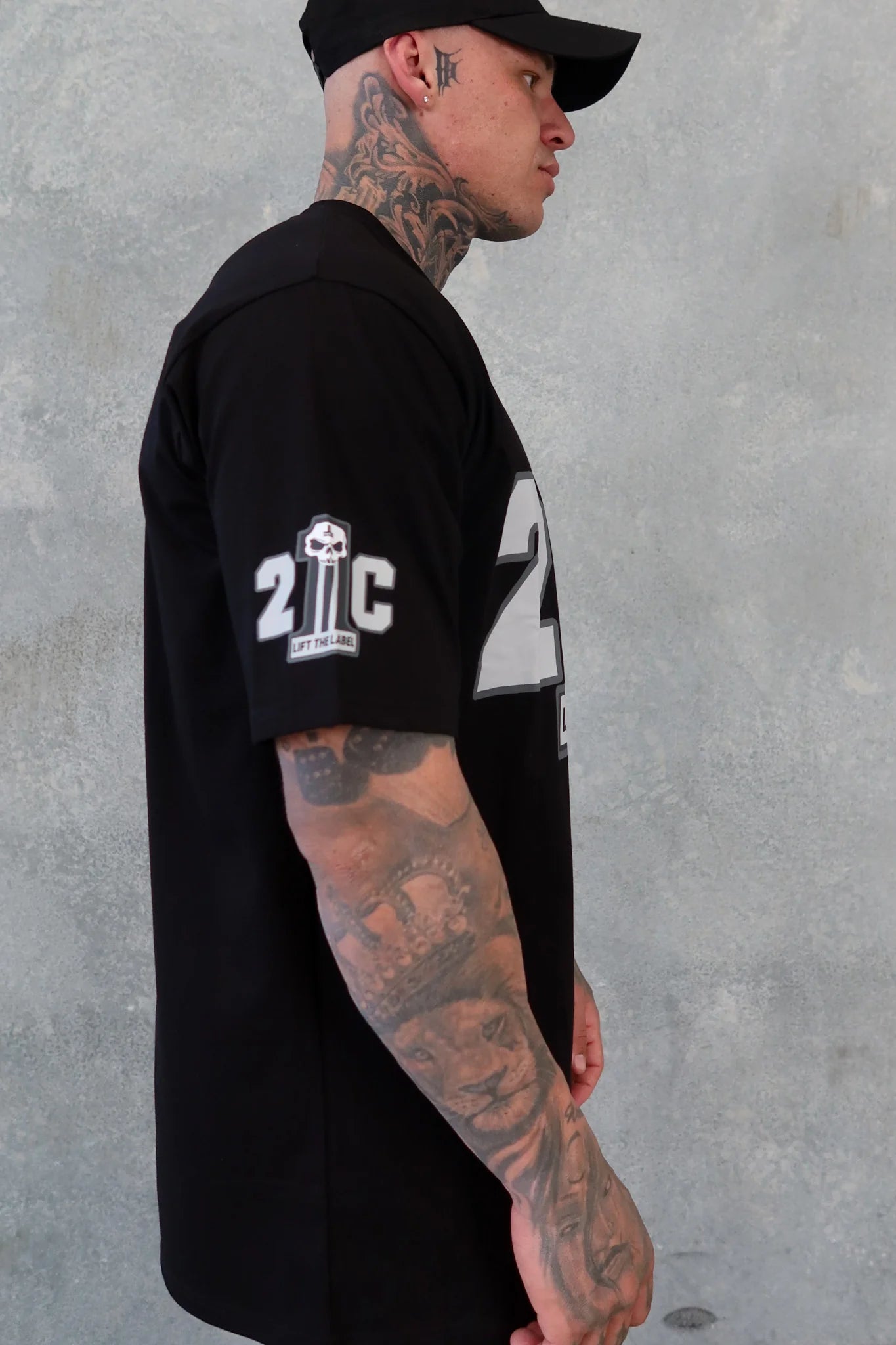 21C TEE BLACK/GREY