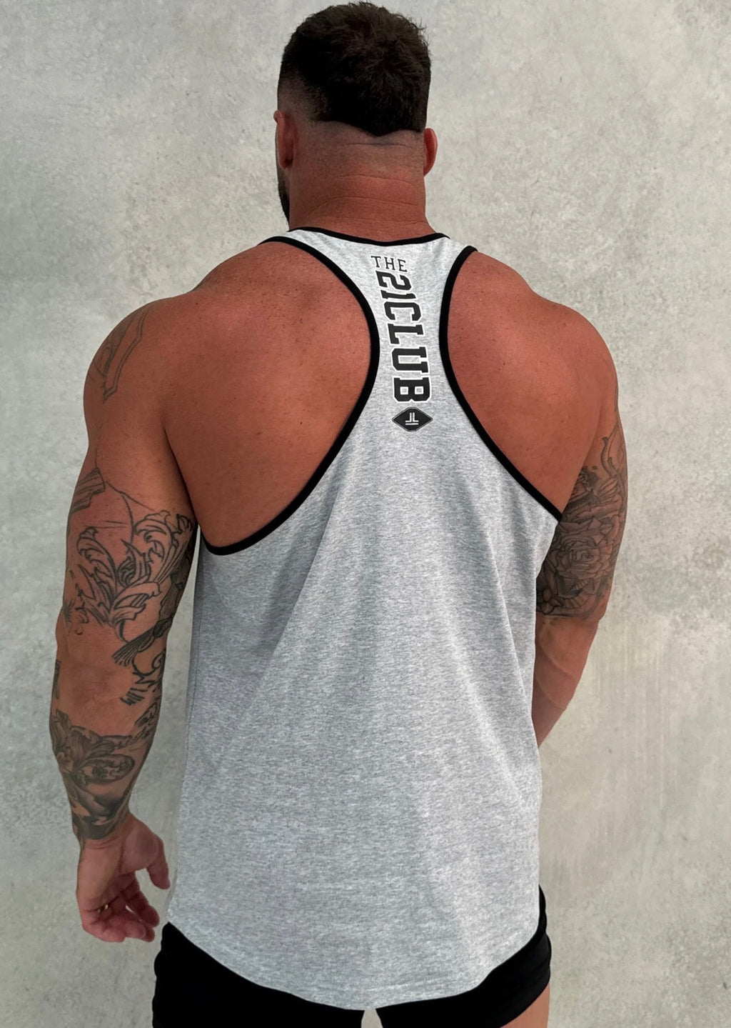 HOME T-BACK - GREY / BLACK
