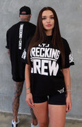 LTL BOX FIT TEE - BLACK / WHITE