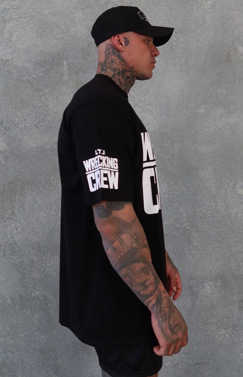 LTL BOX FIT TEE - BLACK / WHITE