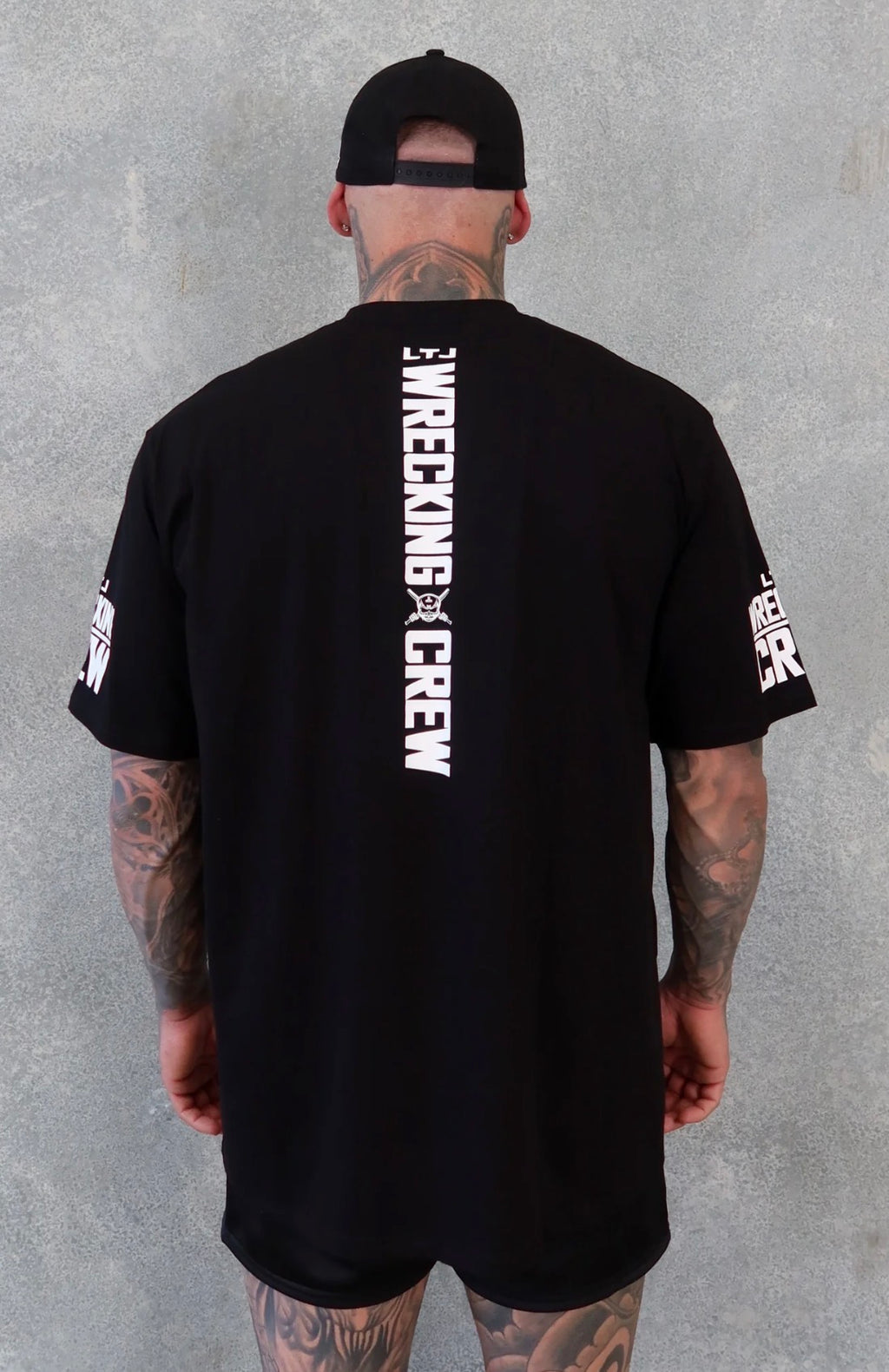 LTL BOX FIT TEE - BLACK / WHITE