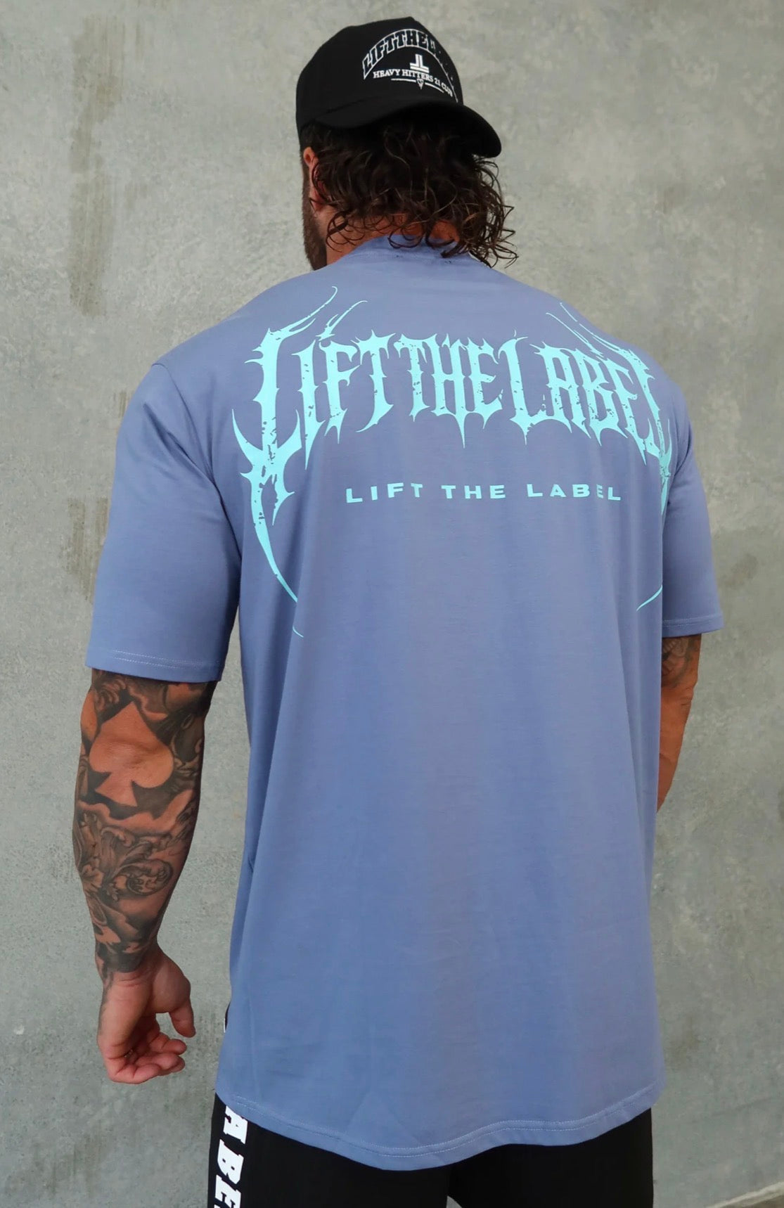 METAL LOGO- PIGEON BLUE/ SKY BLUE