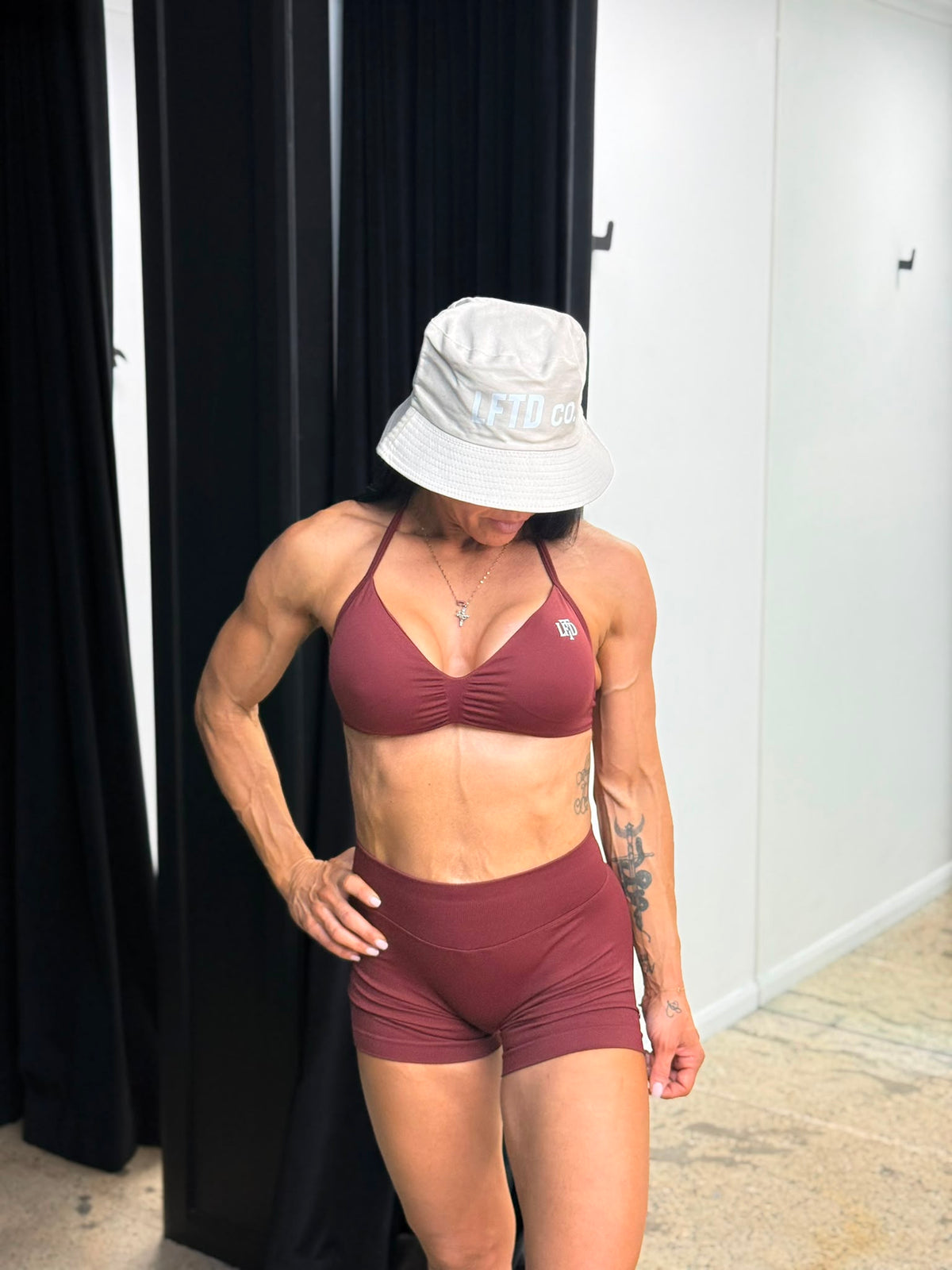 LFTD BASICS BOOTY SHORTS- CHOCOLATE BROWN