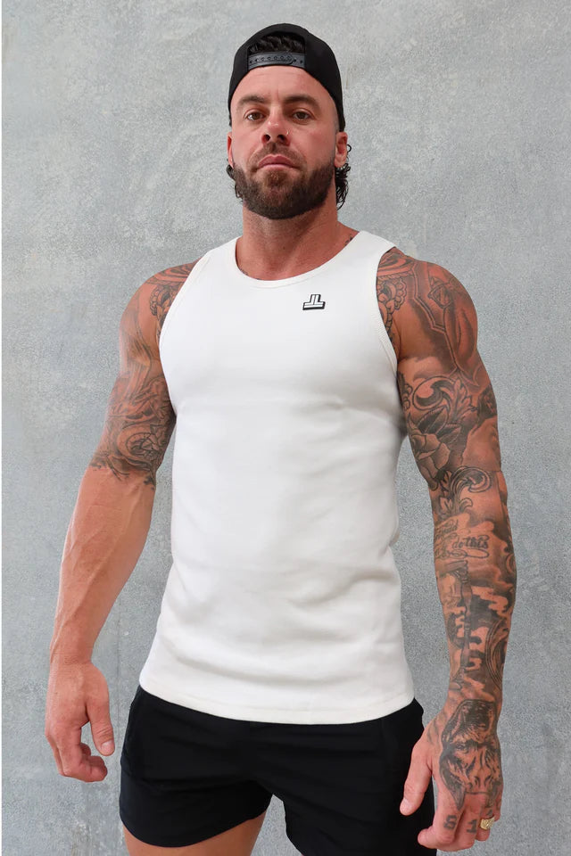 BEATER SINGLET WHITE