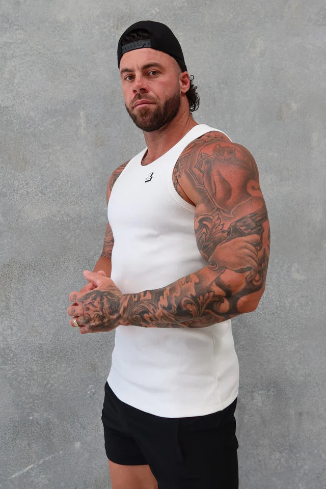 BEATER SINGLET WHITE