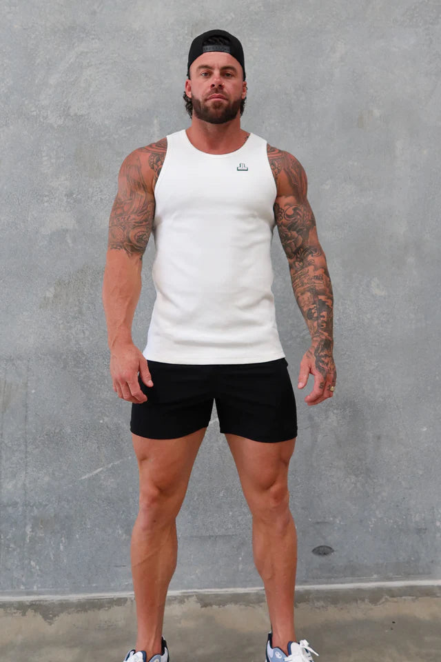 BEATER SINGLET WHITE