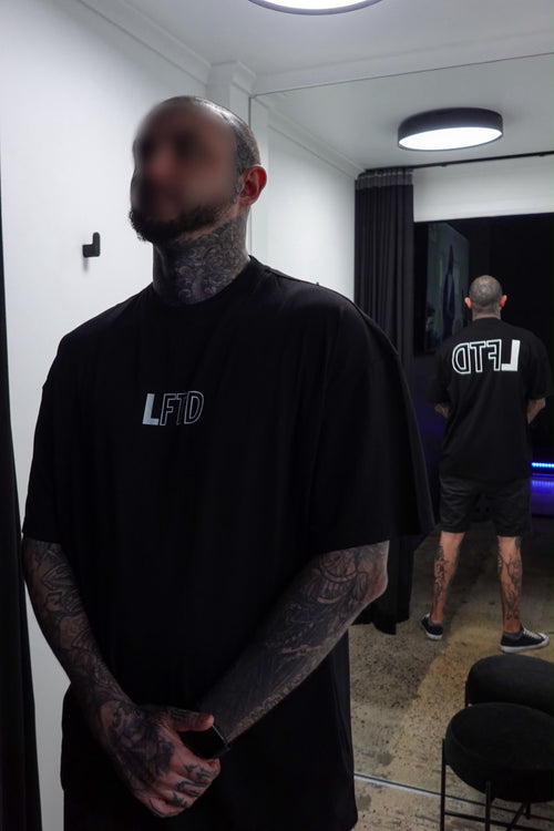 BLOCK LOGO OVERSIZED TEE