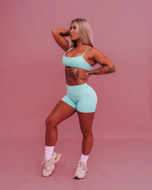 KALI BOOTY SHORTS - PEPPERMINT