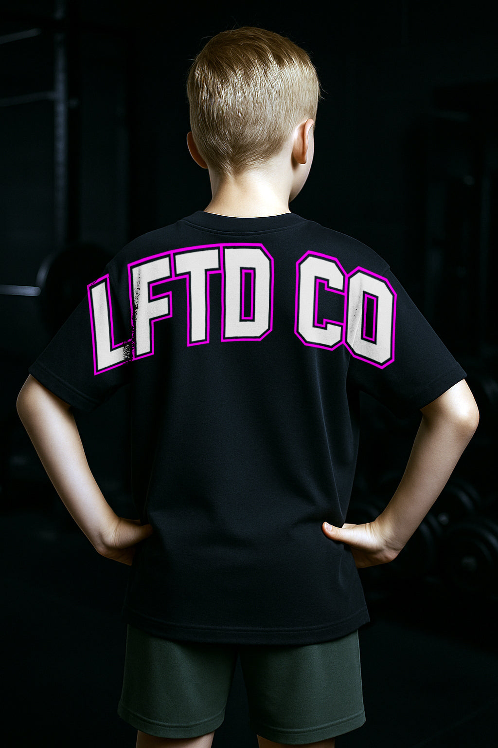 OG KIDS PNK/BLK TEE