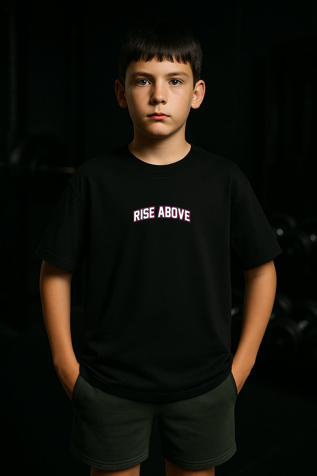 OG KIDS PNK/BLK TEE