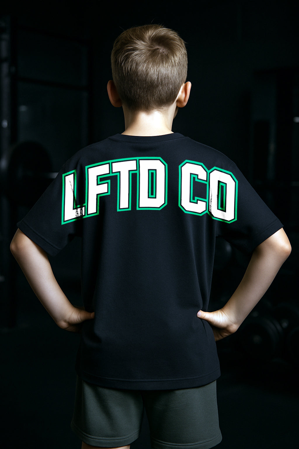 OG KIDS TEAL/BLK TEE