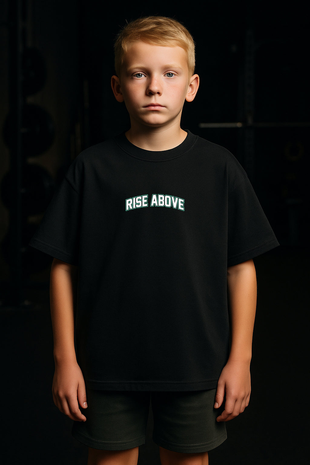 OG KIDS TEAL/BLK TEE