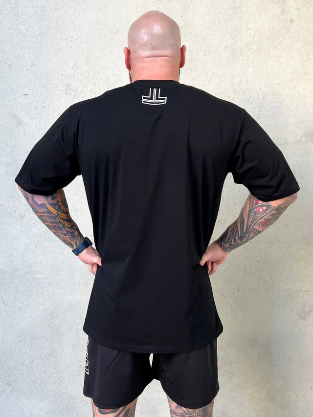 BASIC LOGO TEE O.S - BLK