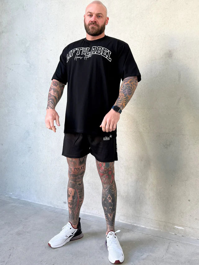 BASIC LOGO TEE O.S - BLK